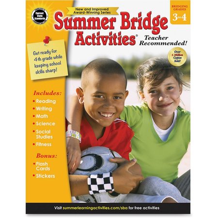 CARSON DELLOSA Summer Bridge Activities® Workbook, Grade 3-4, Paperback 704699